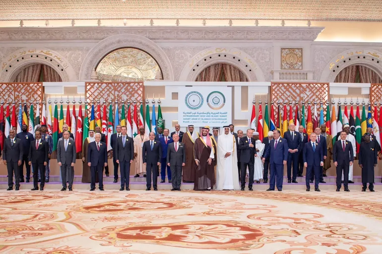 صورة جماعية لقادة الدول الإسلامية المجتمعين في العاصمة السعودية الرياض / الريادة_نت