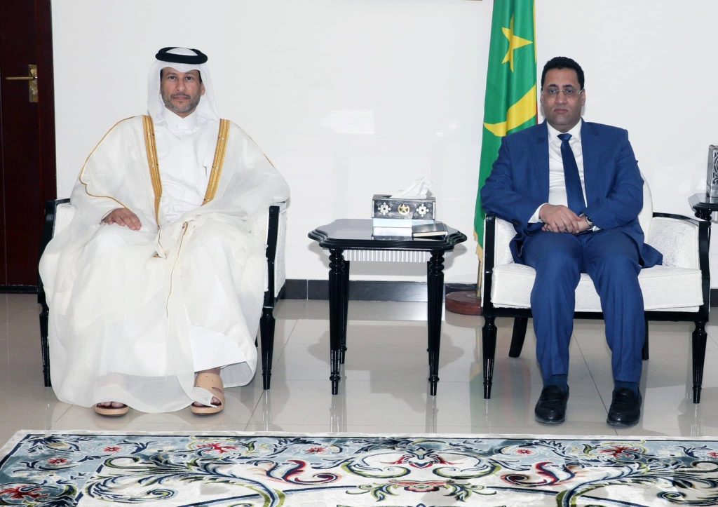 ولد أجاي والسفير القطري يبحثان تعزيز الشراكة بين موريتانيا وقطر